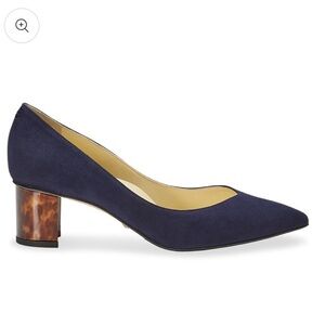 EUC Sarah Flint Navy Suede Pumps